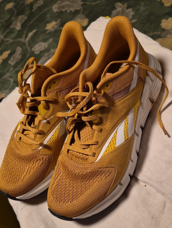 Reebok Other - Reebok Mustard Yellow and White Athletic Sneakers
